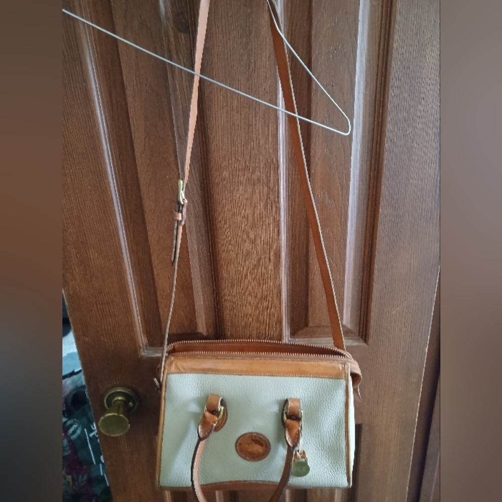 Dooney And Bourke Two-Tone Leather Crossbody Bag